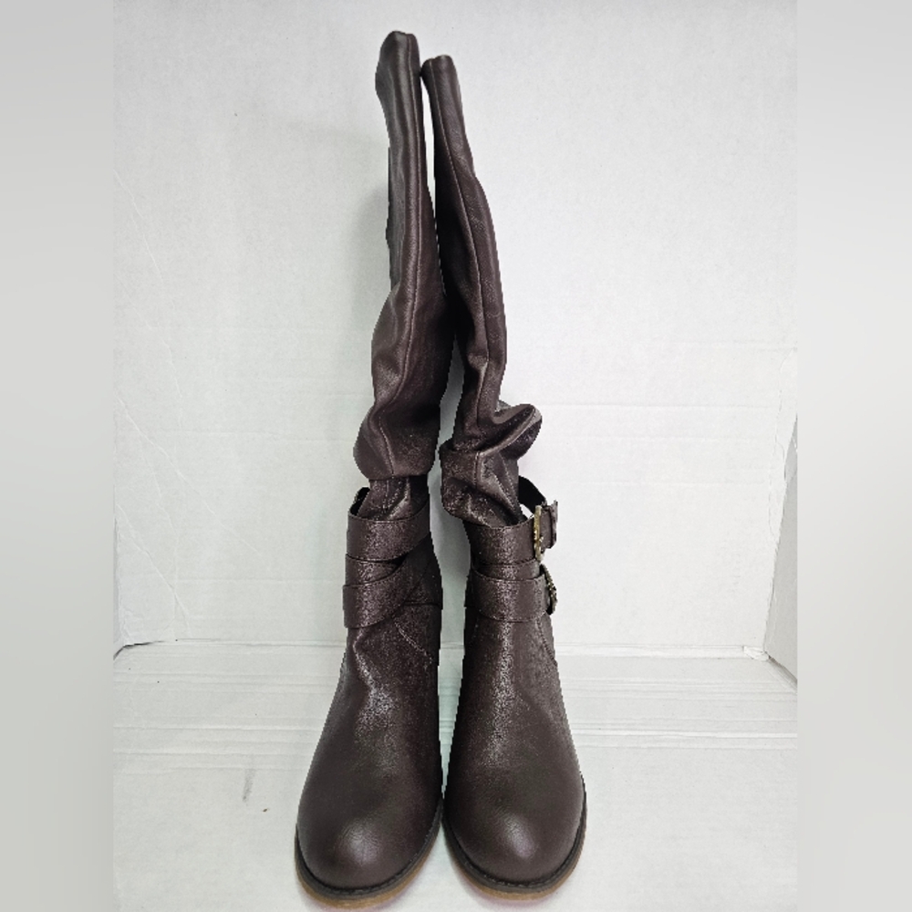 Journee Collection Brown Slouch Boots — Women’s 8 — NEW